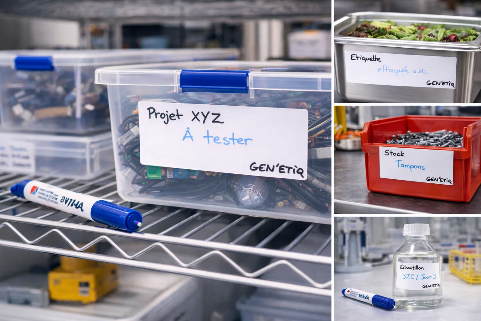 Étiquette effaçable à sec